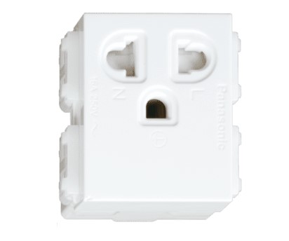 Ổ cắm đơn 3 chấu có màn che – Wide series